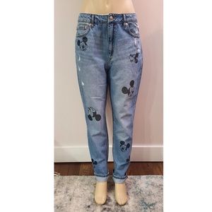 H&M divided rare deadstock BNWT Disney Mickey Mouse Jeans size 14